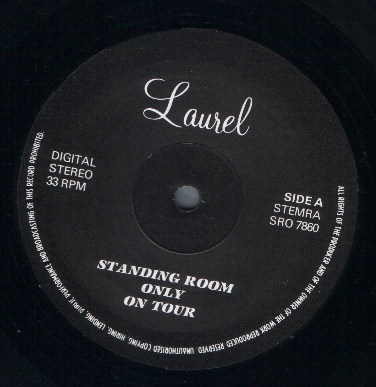 Elvis Presley Standing Room Only : LP Label A